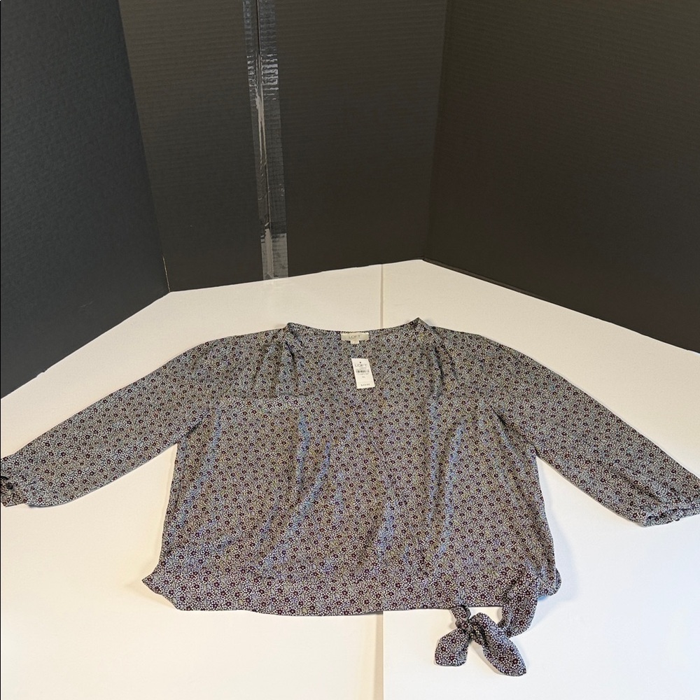 LOFT Multicolor Patterned Blouse NWT - image 2
